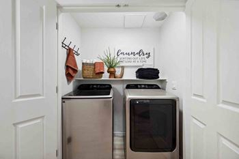 In-unit full-size washer and dryers